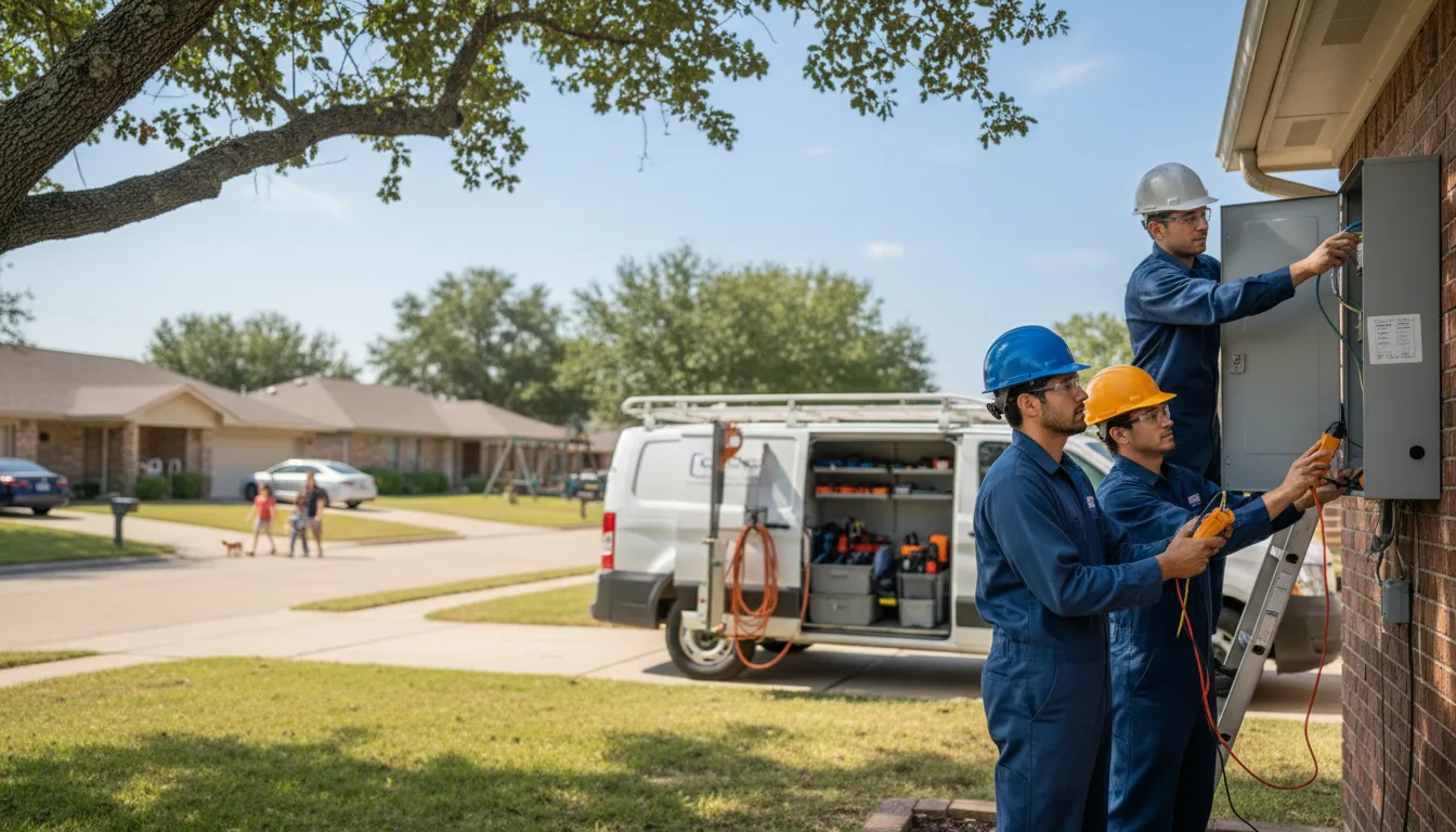 Certified electrician providing emergency electrical services in Oran, MO